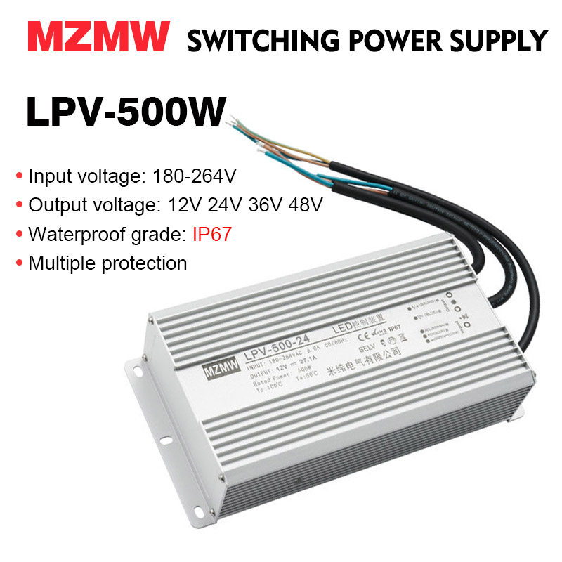 Outdoor Lighting Transformer Box - MZMW IP67 fuente de alimentación conmutada