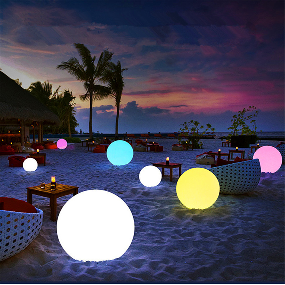 Outdoor Lighting For Backyard - Luz LED recargable con bola brillante
