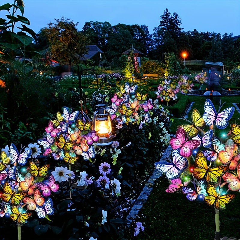 Outdoor Lighting Led Fixtures - Luces LED solares de mariposa para