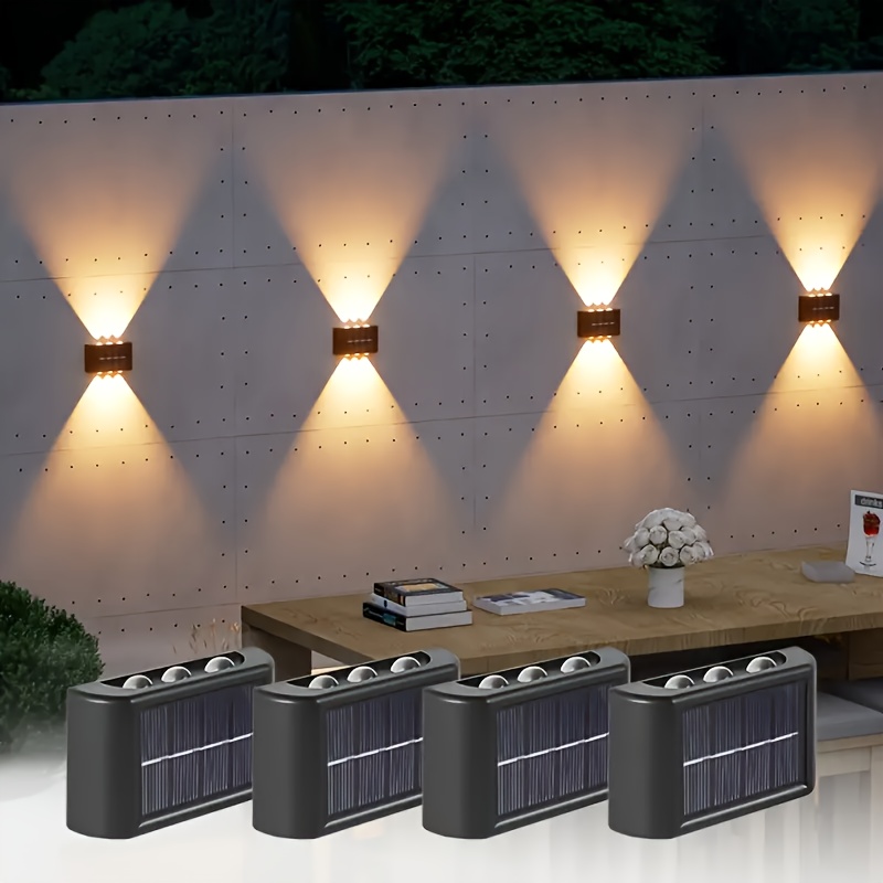 Outdoor Lighting Led Fixtures - Lámpara Solar LED para Exteriores, Impermeable,