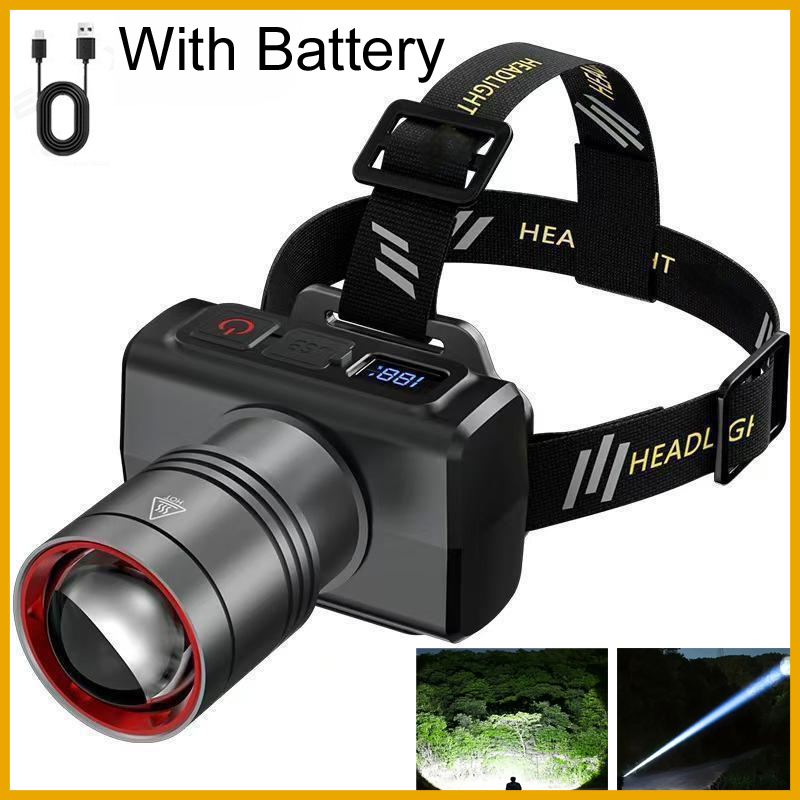Motion Sensor Outdoor - Linterna Frontal LED Recargable 2026, Súper