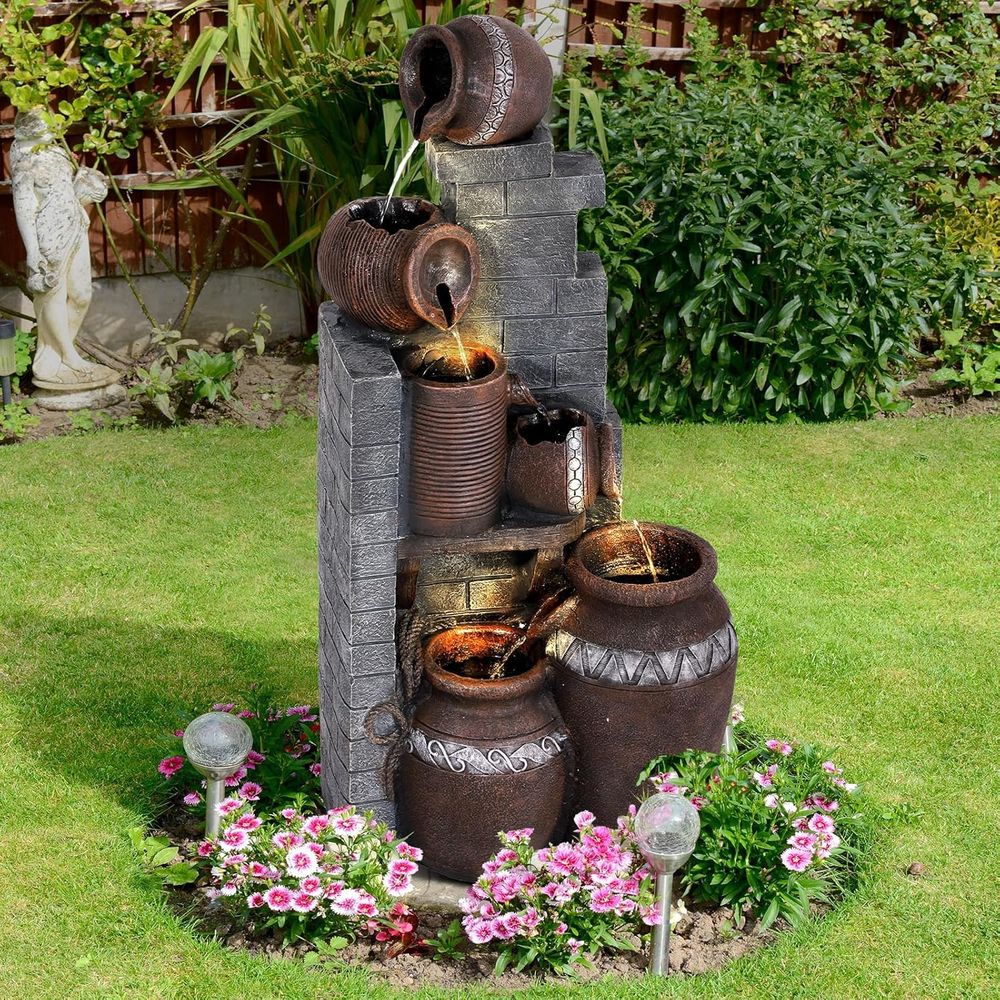 Outdoor Lighting Deck - Fuente de Agua en Cascada de