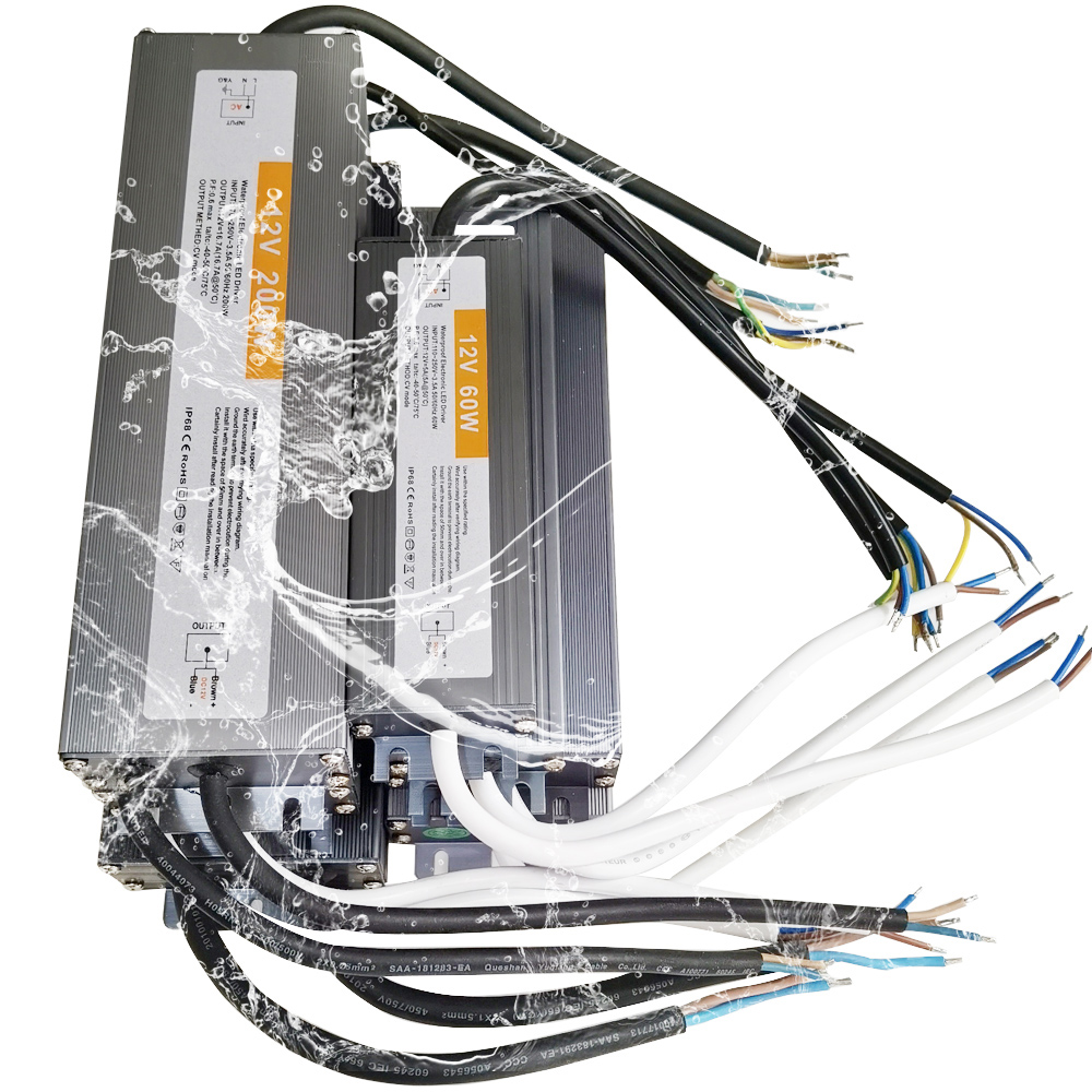 Outdoor Lighting Transformer Box - Transformador led resistente al agua IP67,