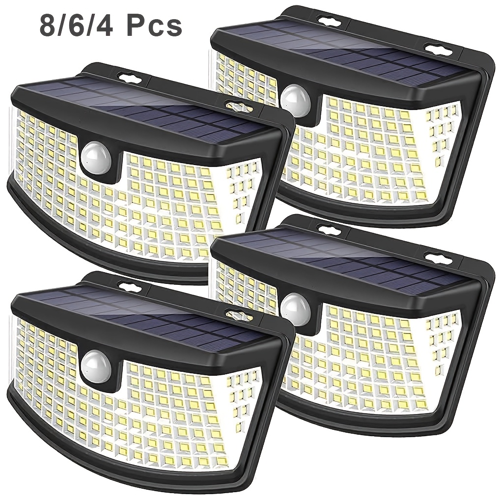 Outdoor Lighting For Fence - Paquete de 8/6/4 luces solares con