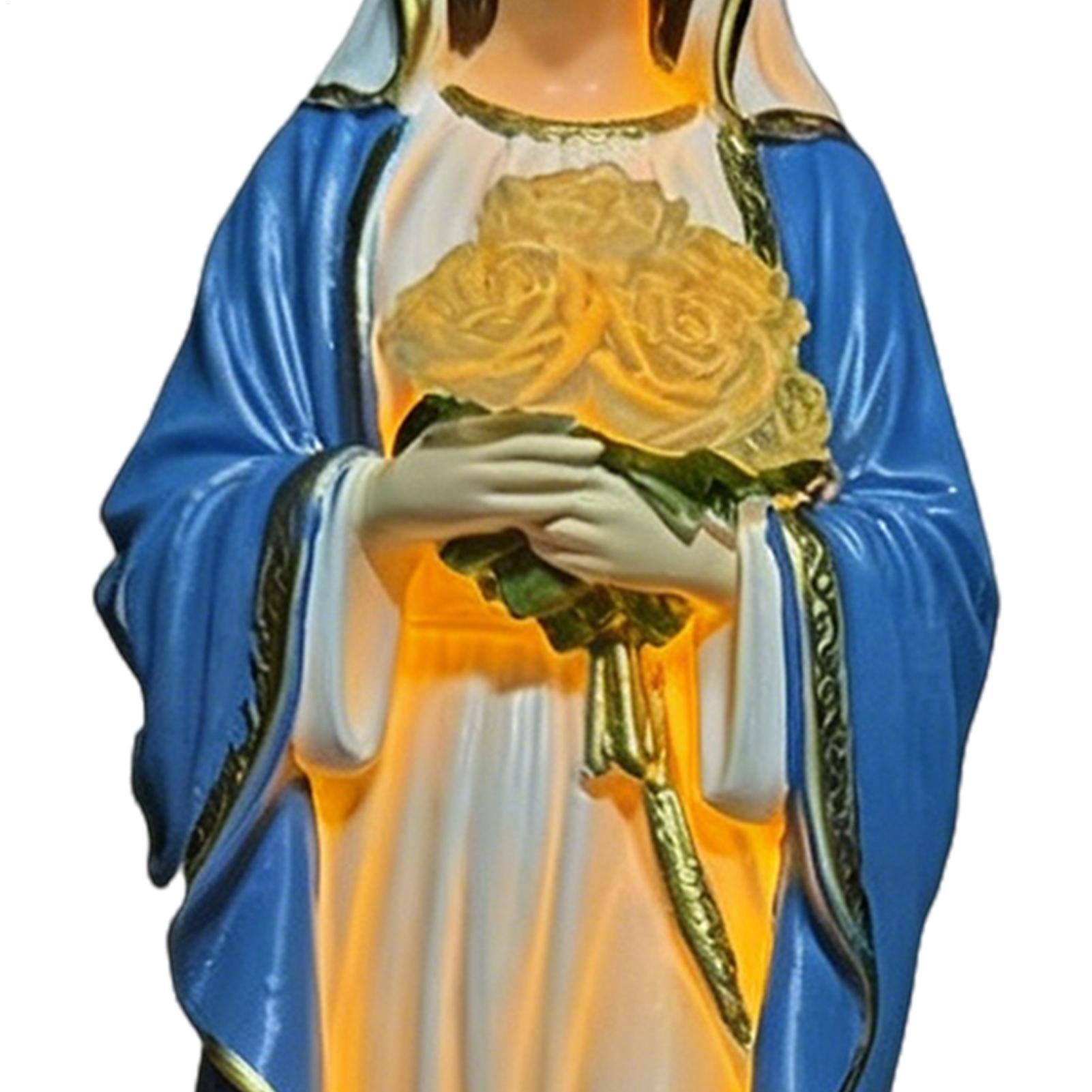 Outdoor Lighting For Backyard - Estatua solar de la Virgen María