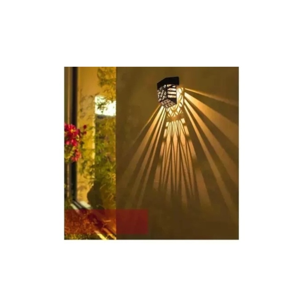 Outdoor Lighting For Fence - Lámpara de Jardín LED Solar, Impermeable,