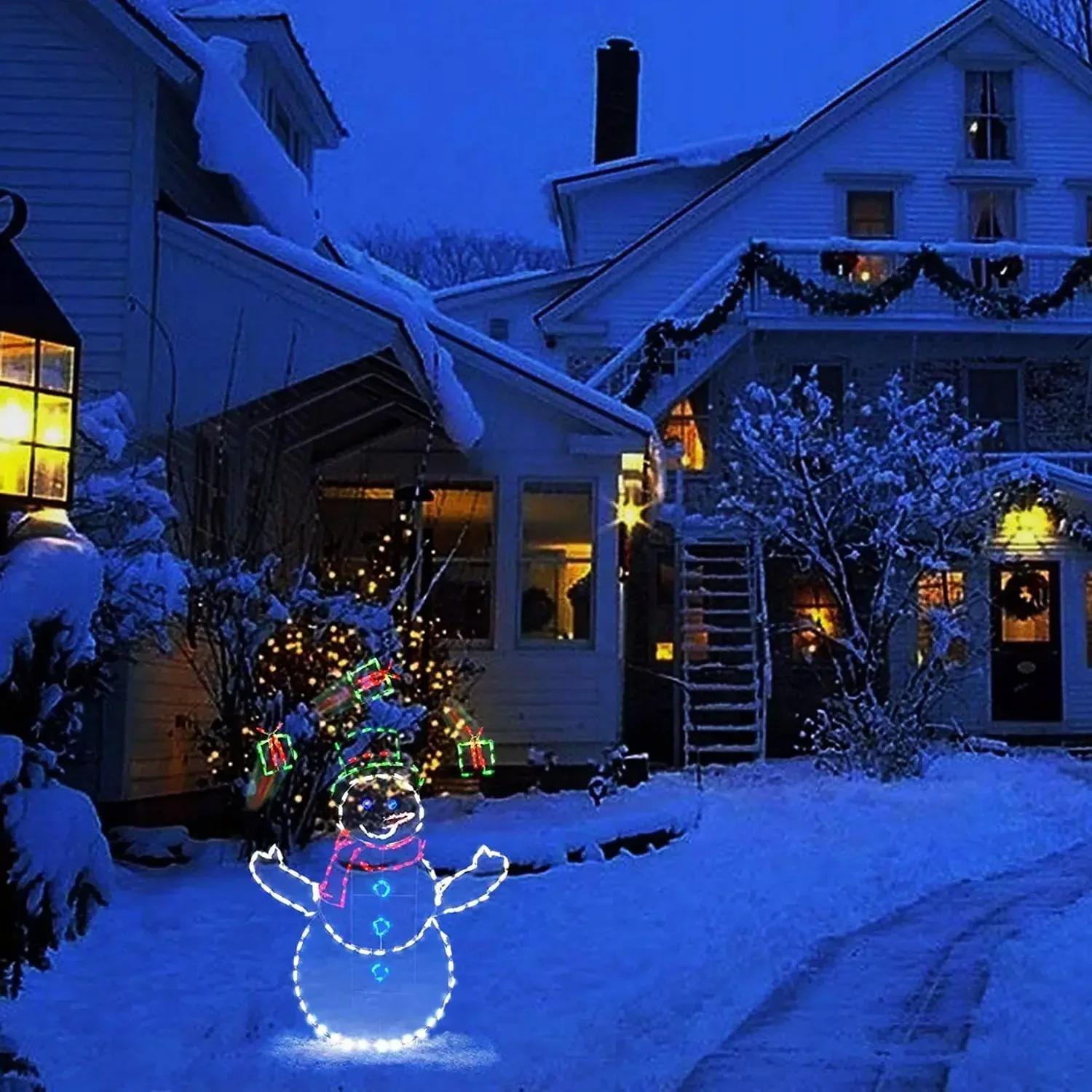 Bola de nieve animada, luz LED - Outdoor Lighting For Backyard reseña y precio