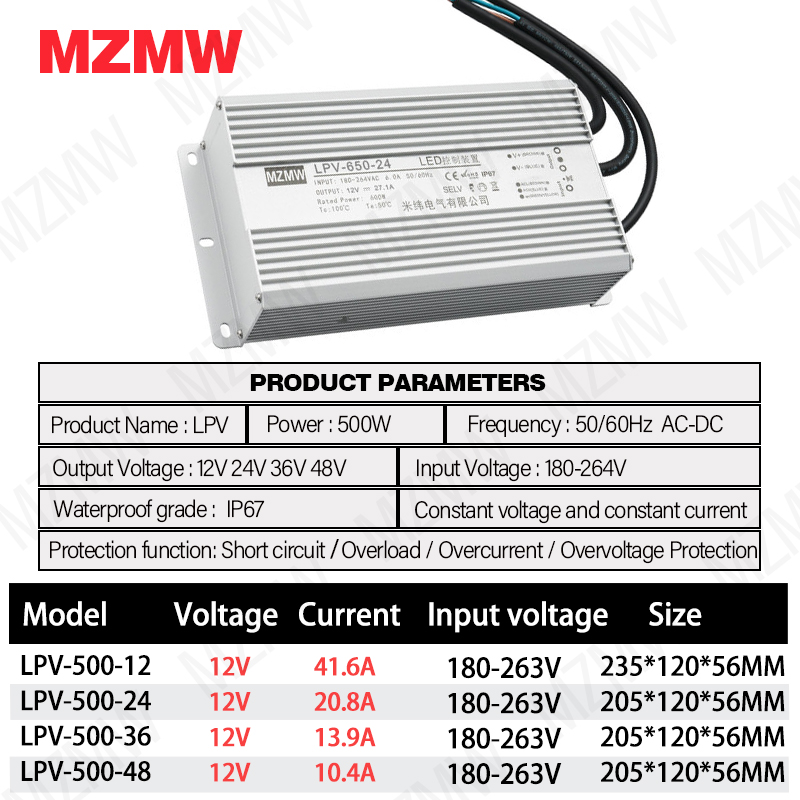 MZMW IP67 fuente de alimentaci - Outdoor Lighting Transformer Box reseña y precio