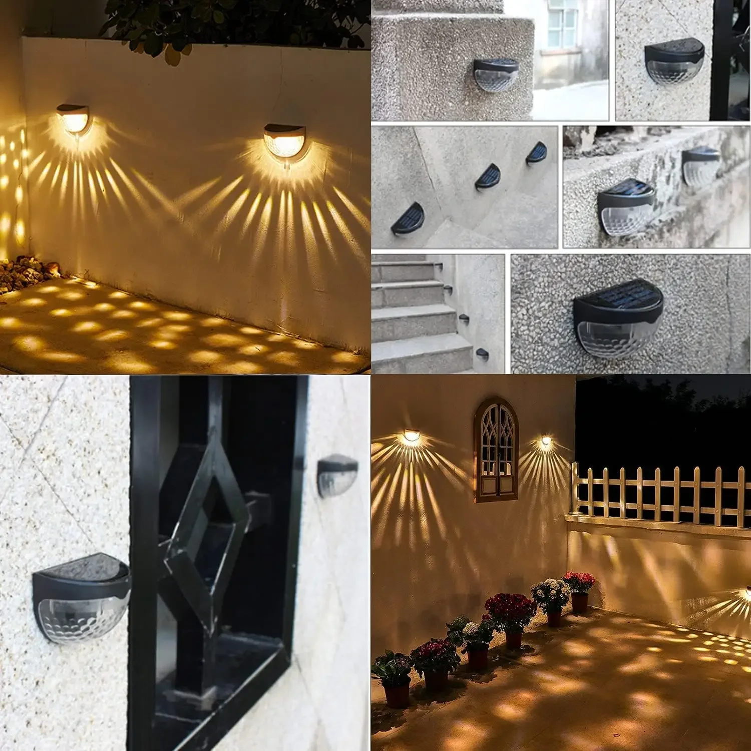 Lámpara Solar LED para Exterio - Outdoor Lighting For Fence reseña y precio