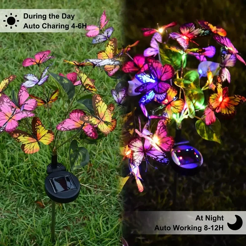 Luces LED solares de mariposa  - Outdoor Lighting Led Fixtures reseña y precio