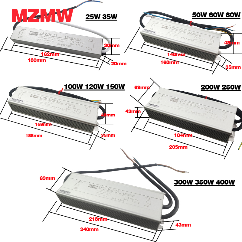 MZMW IP67 fuente de alimentaci - Outdoor Lighting Transformer Box reseña y precio