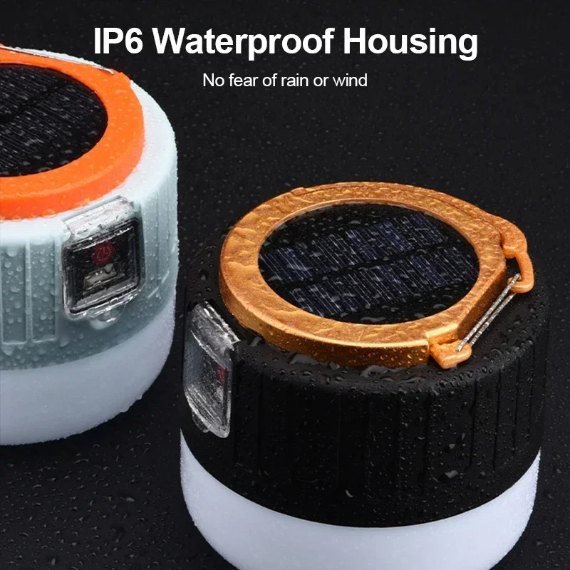 Luz LED Solar para acampar, Ba - Outdoor Lighting Led Fixtures reseña y precio