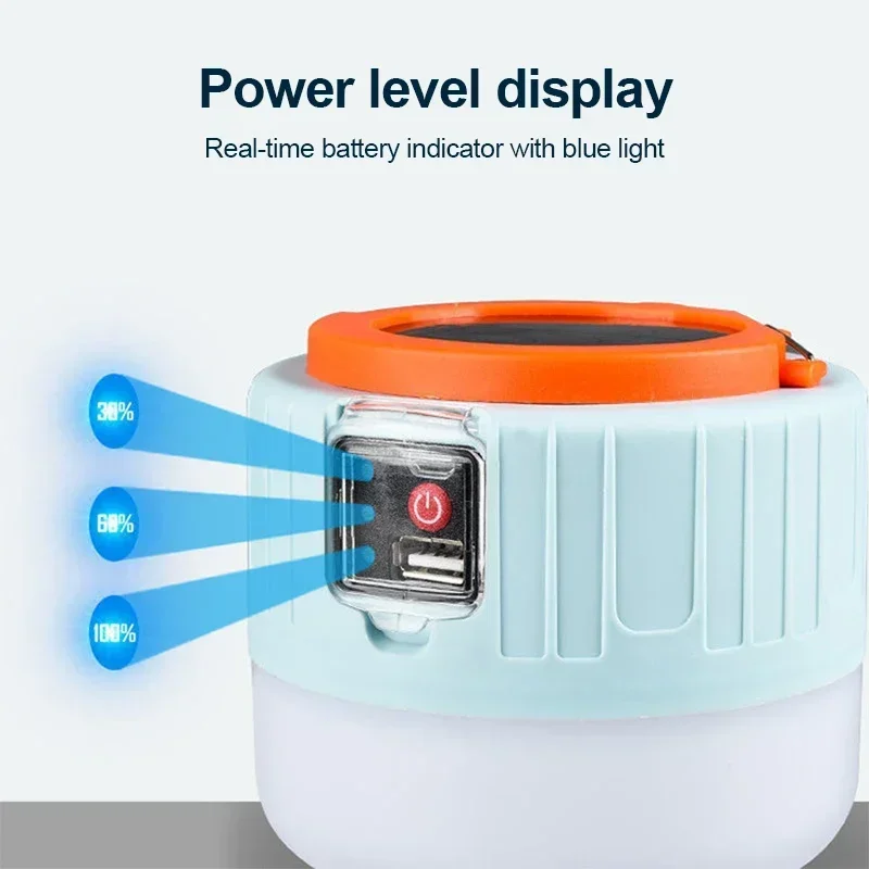 Luz LED Solar para acampar, Ba - Outdoor Lighting Led Fixtures reseña y precio