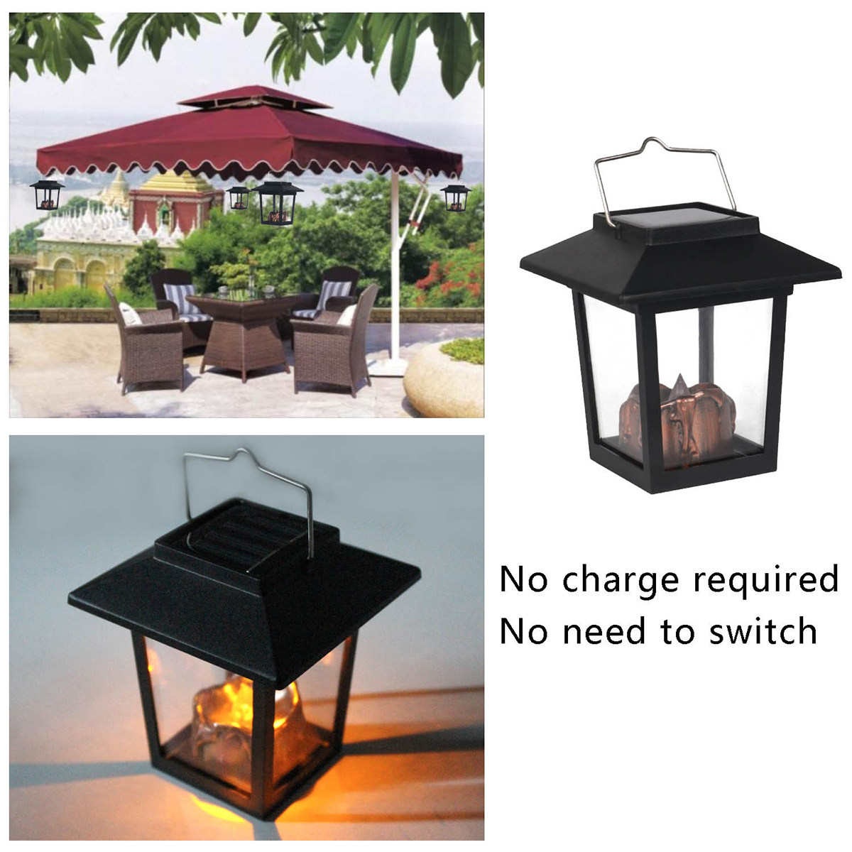 3 Lámparas Solares Impermeable - Outdoor Lighting Vintage reseña y precio