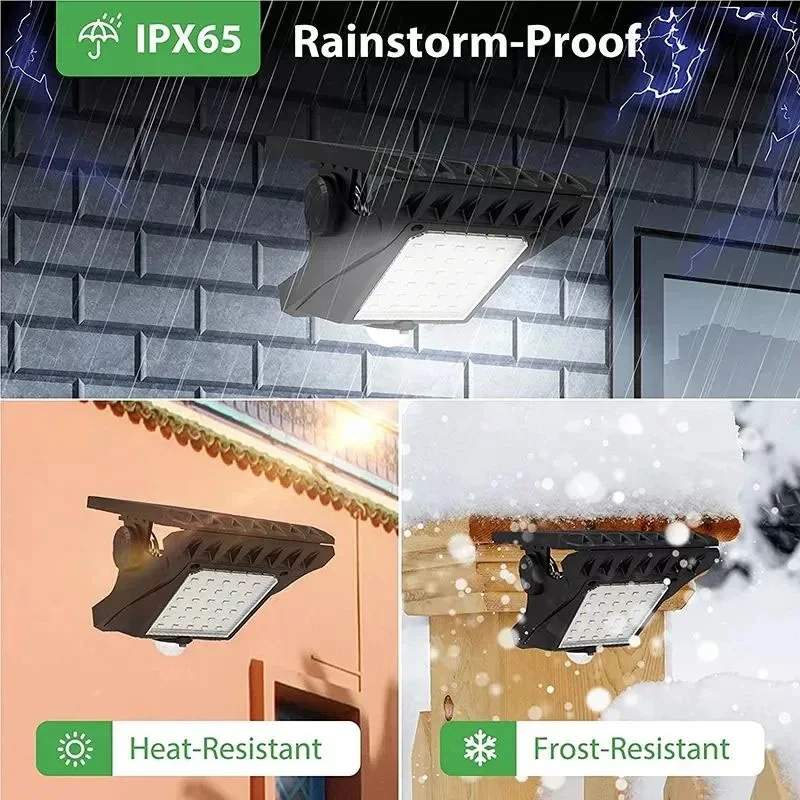 Luces solares de 45 LED para e - Outdoor Lighting Deck reseña y precio