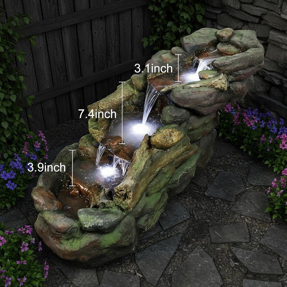 Fuente de Agua Exterior de Múl - Outdoor Lighting For Backyard reseña y precio