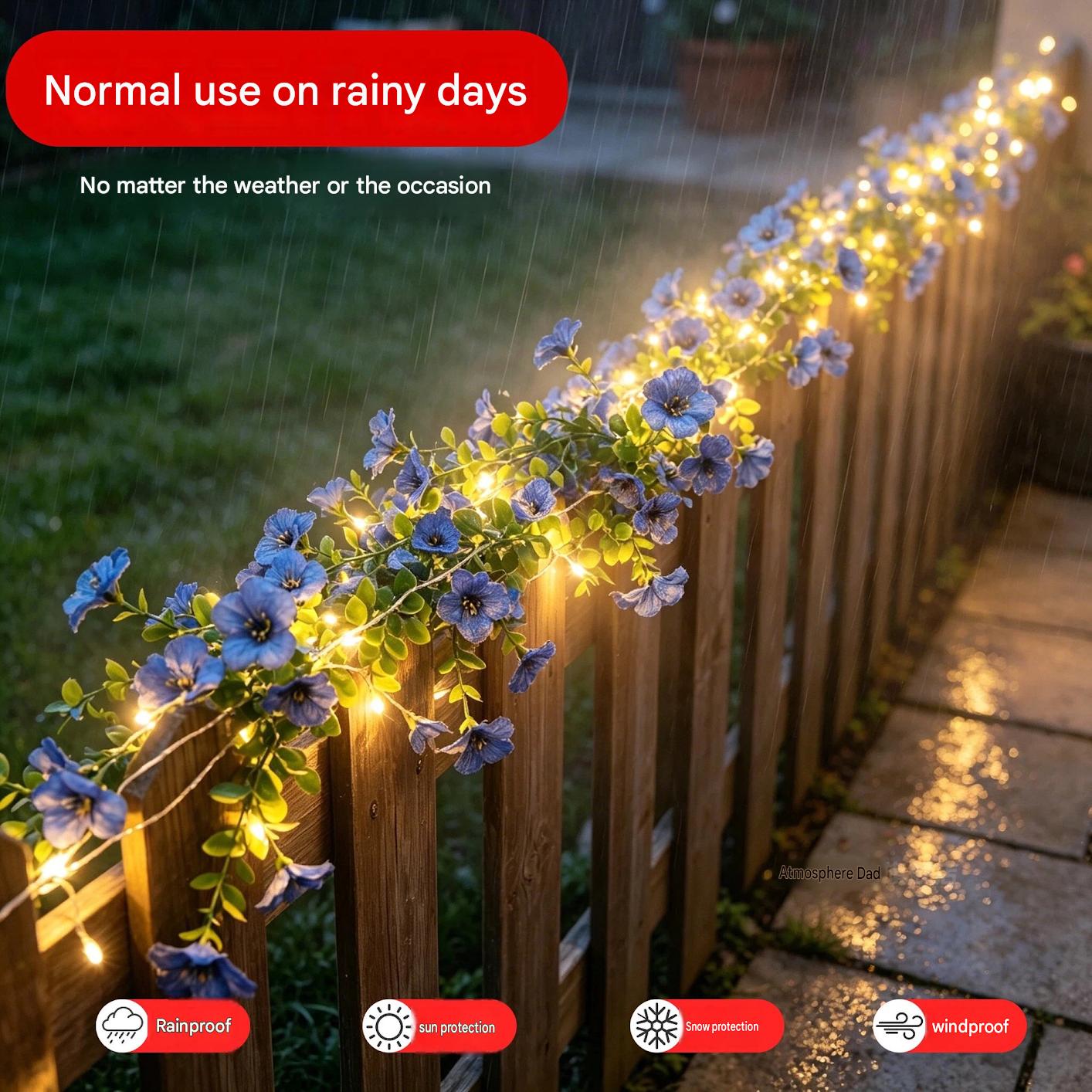 Luces Solares de Guirnalda de  - Outdoor Lighting For Fence reseña y precio