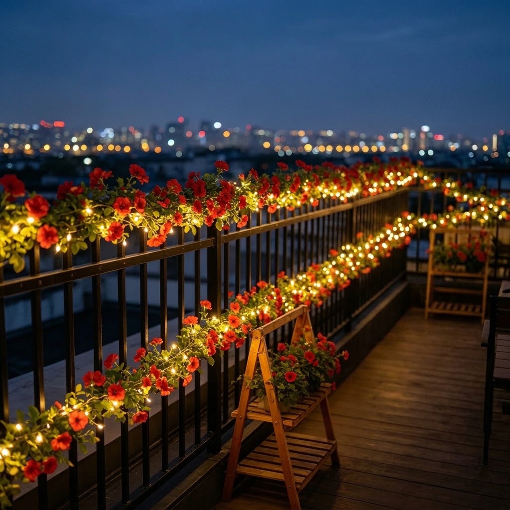 Luces Solares de Guirnalda de  - Outdoor Lighting For Fence reseña y precio
