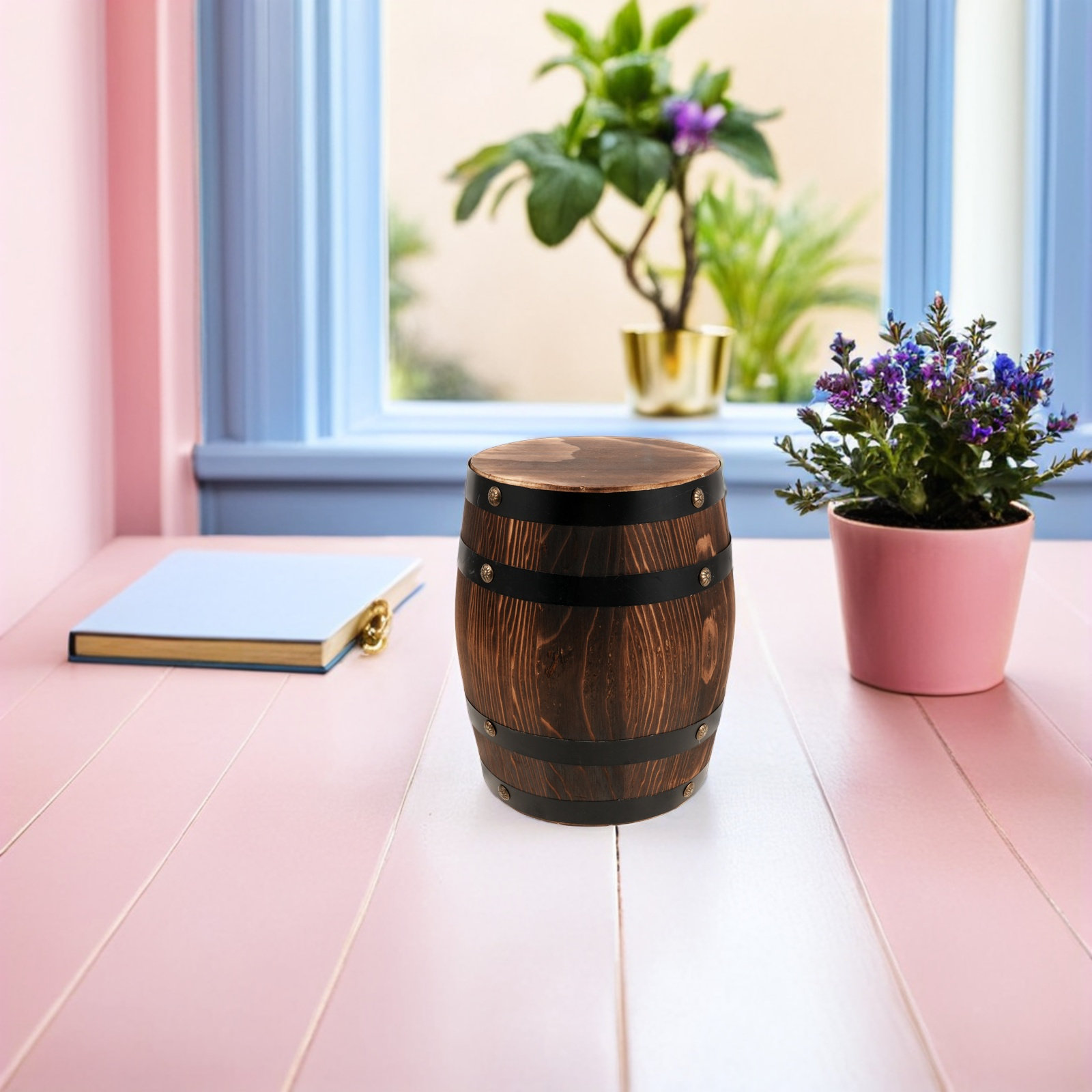 Taburete de barril de madera p - Outdoor Lighting Vintage reseña y precio