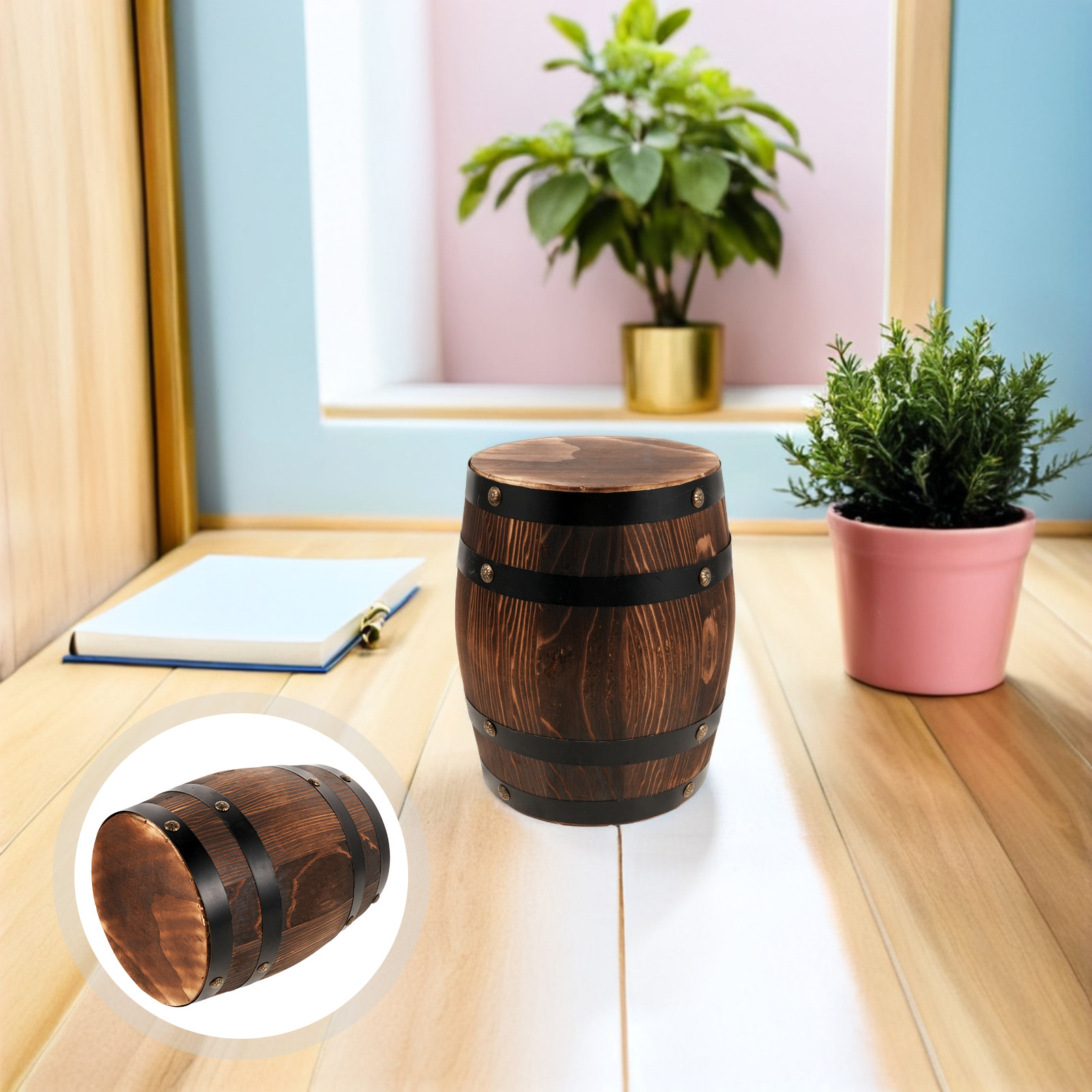 Taburete de barril de madera p - Outdoor Lighting Vintage reseña y precio