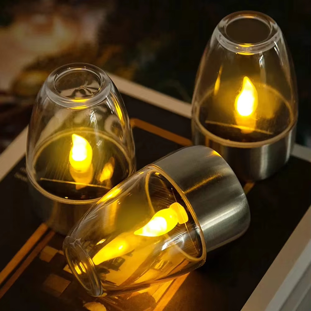 Velas solares LED de acero ino - Outdoor Lighting Deck reseña y precio