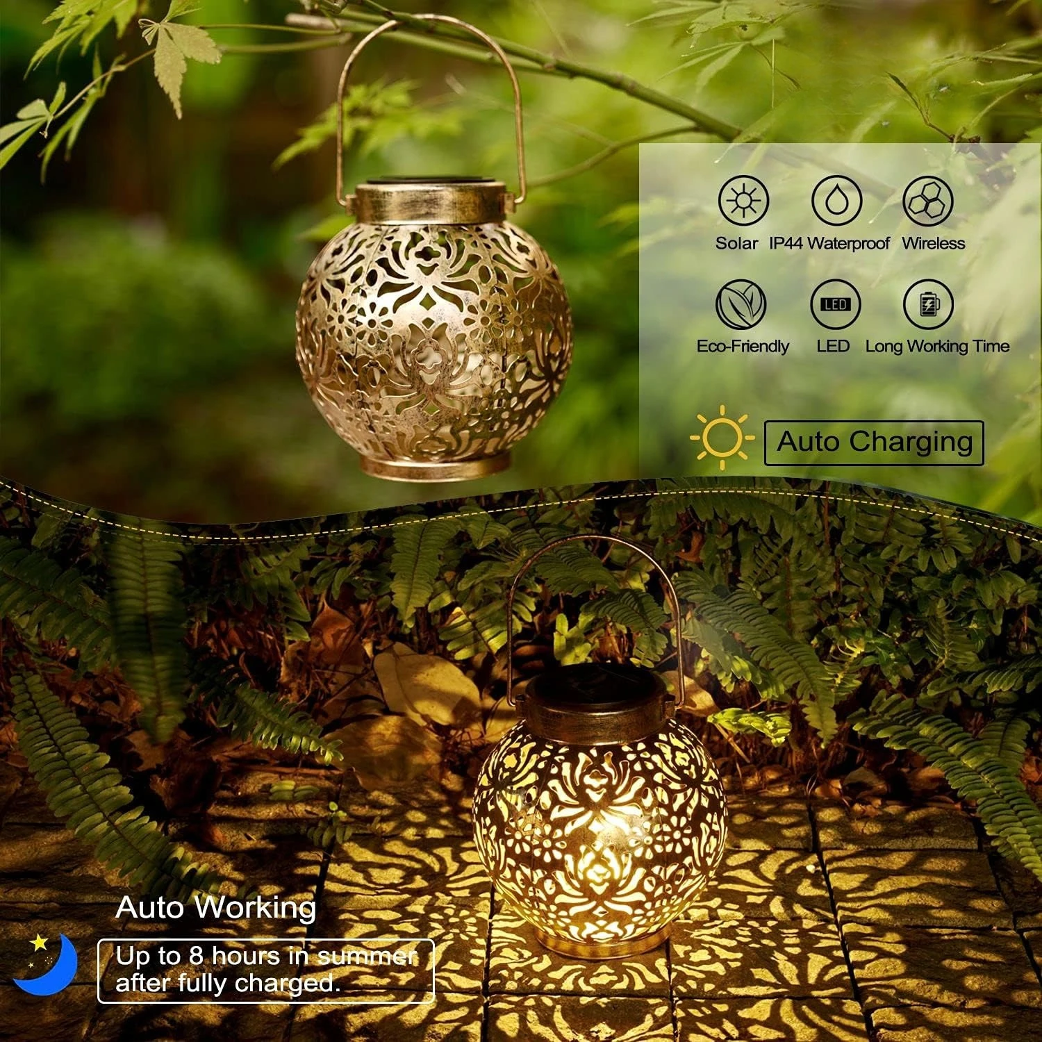 1-6 Lámparas Solares Marroquíe - Outdoor Lighting Led Fixtures reseña y precio