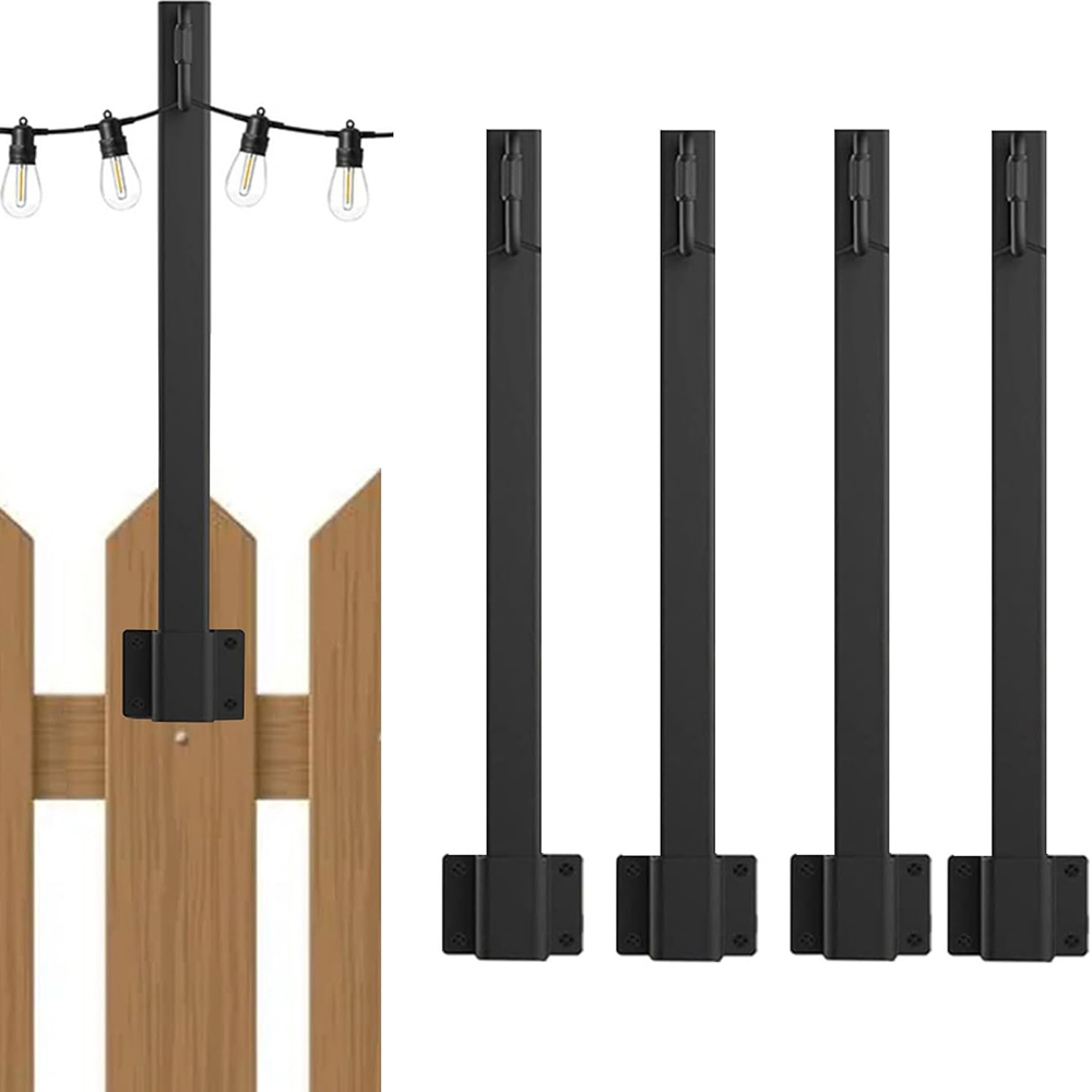 Postes de metal para luces de  - Outdoor Lighting For Fence reseña y precio
