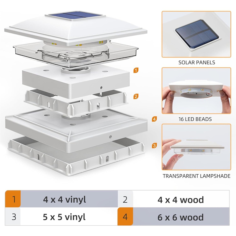 Paquete de 4 luces solares par - Outdoor Lighting Deck reseña y precio