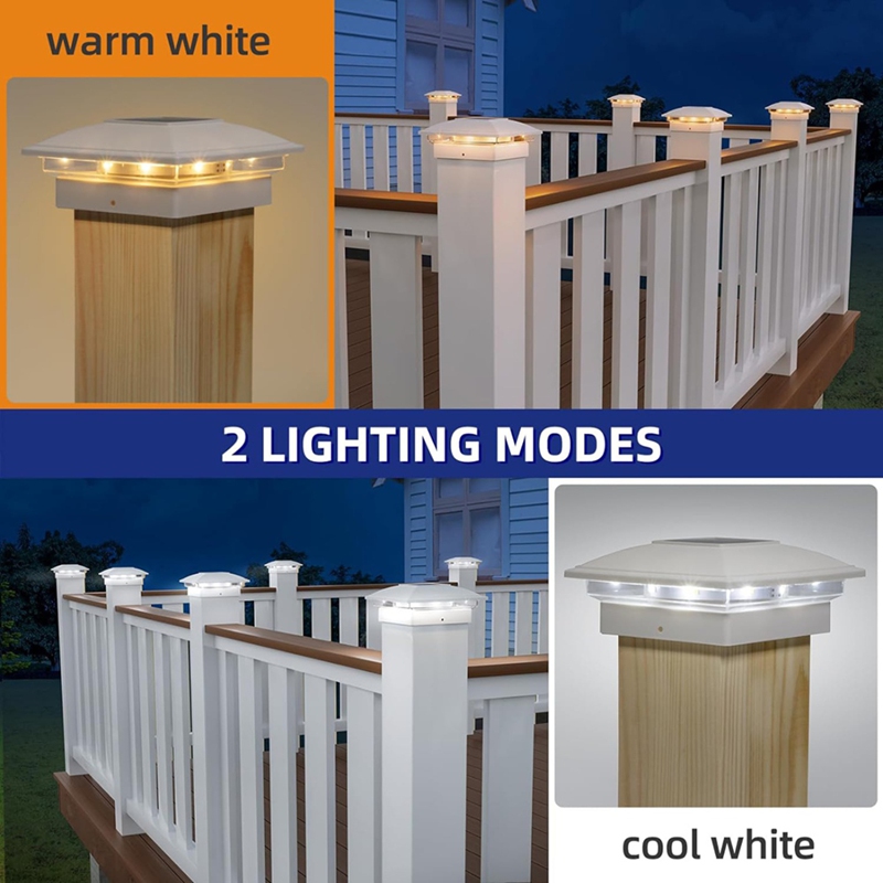 Paquete de 4 luces solares par - Outdoor Lighting Deck reseña y precio