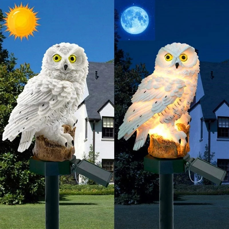 Lámpara Solar con Forma de Búh - Outdoor Lighting Led Fixtures reseña y precio