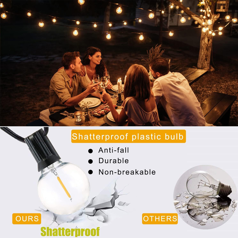 Guirnalda de Luces G40 de 8M/1 - Outdoor Lighting For Backyard reseña y precio