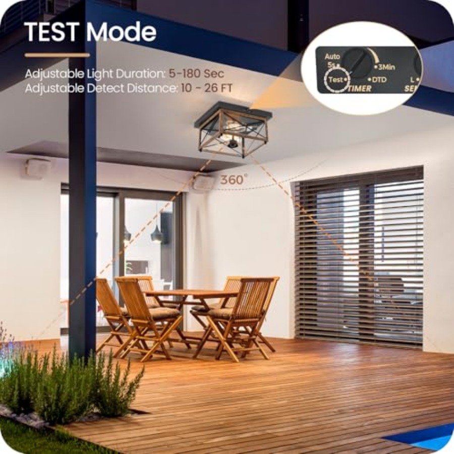 Lámpara de Techo Exterior con  - Motion Sensor Outdoor reseña y precio