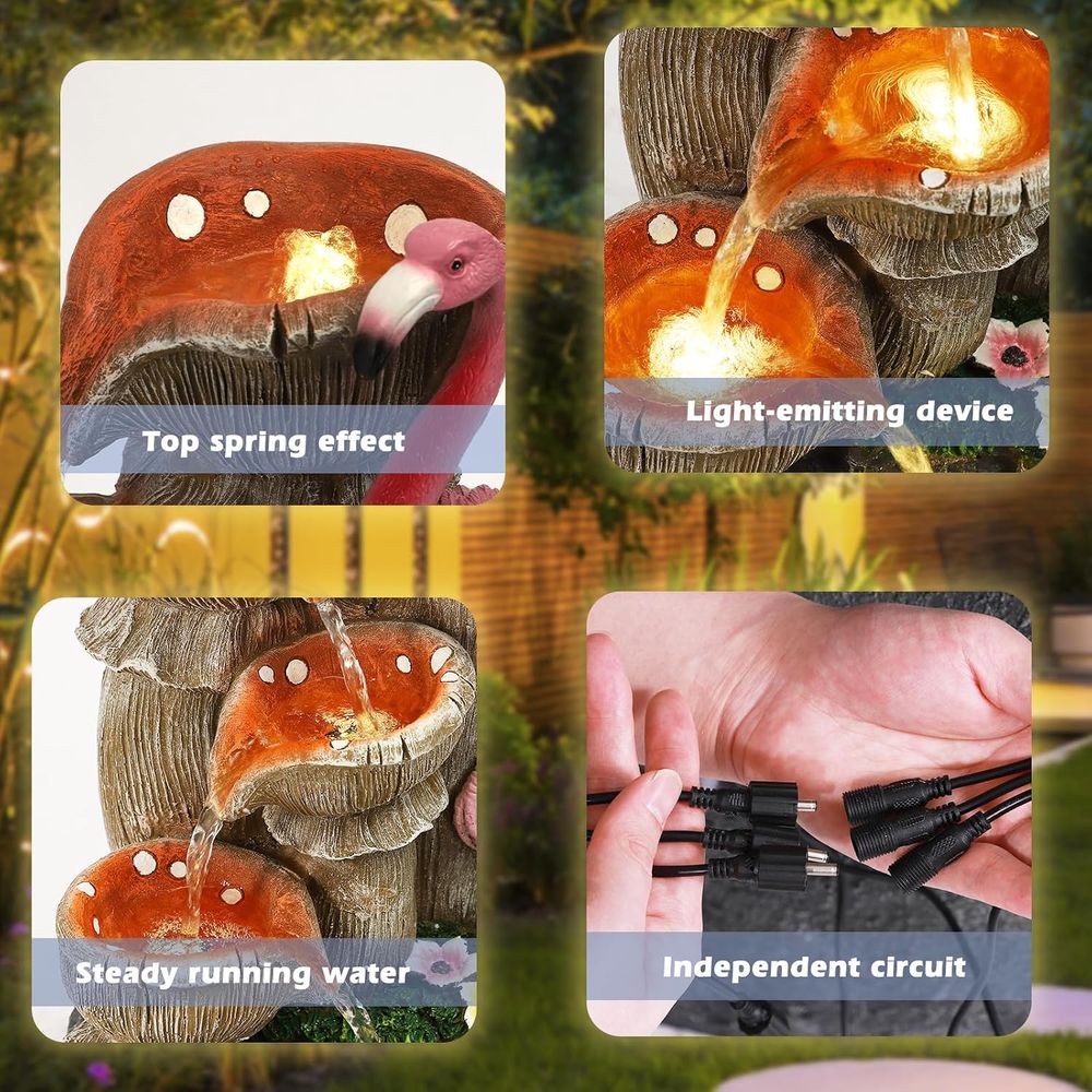 Fuente de Agua de 5 Niveles pa - Outdoor Lighting Deck reseña y precio
