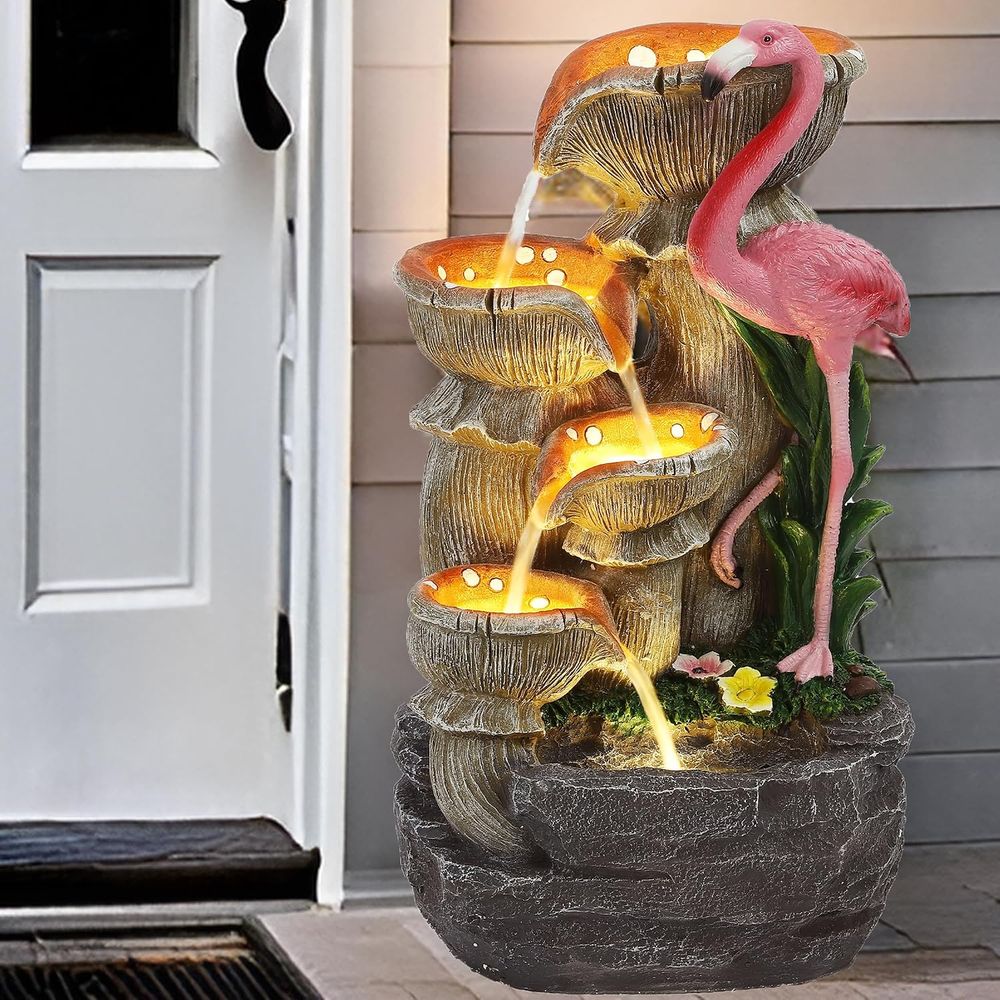 Fuente de Agua de 5 Niveles pa - Outdoor Lighting Deck reseña y precio
