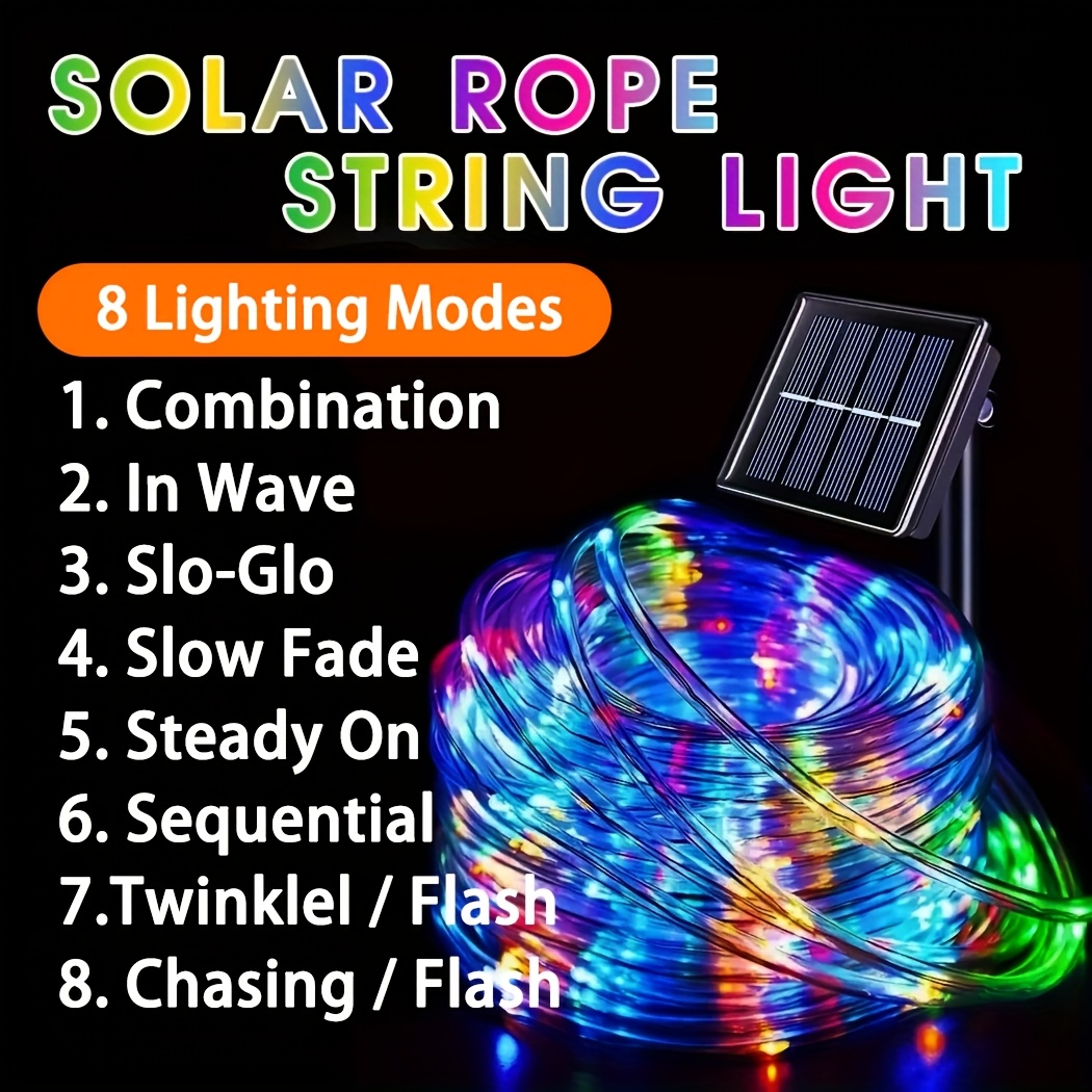 Guirnalda de Luces LED Solares - Outdoor Lighting Led Fixtures reseña y precio